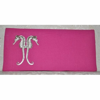 Linen Clutch with Castings