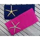 Linen Clutch with Castings