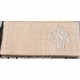 linen clutch with monogram