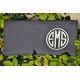 linen clutch with monogram