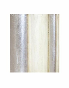 Linen with Silver Gilding and Tea Stain Glaze Finish