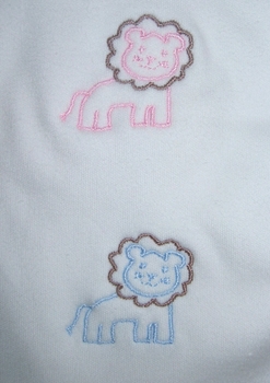 lion layette 3 piece set