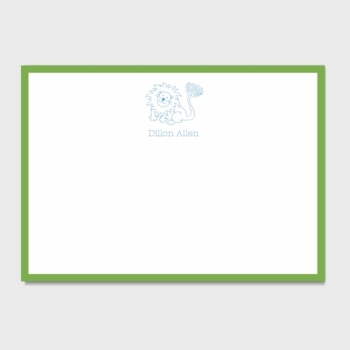 Lion Personalized Kids Stationery