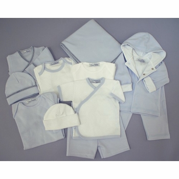 little boy blue layette gift basket