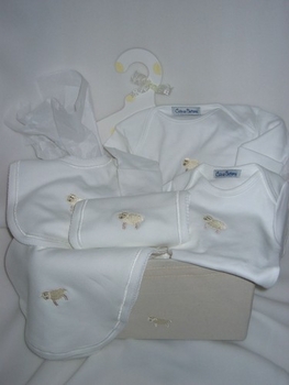 little lamb baby gift basket