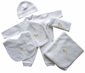 Little Lamb Layette Set, Deluxe 5 Piece