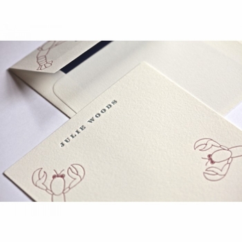 lobsters note cards