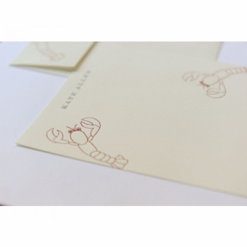 lobsters note cards