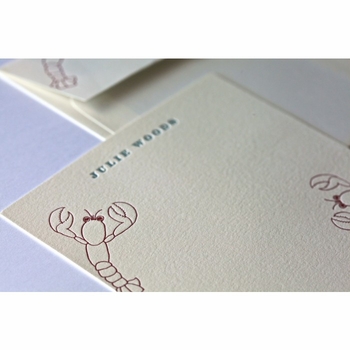 lobsters note cards