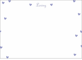Loring Hearts Children's Stationery