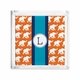 Lucite Tray Petite Elephants Ribbon In Orange