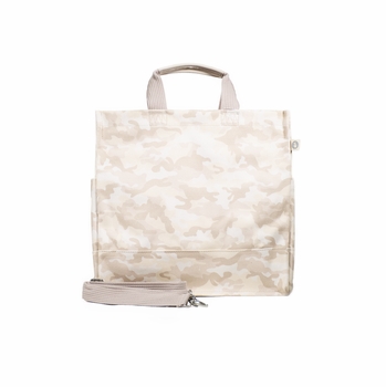 luxe NS camo tote with black handles
