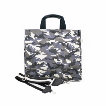 luxe NS camo tote with black handles