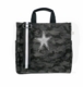 luxe NS camo tote with black handles