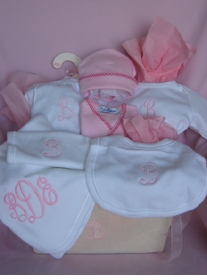 luxuries baby layette gift basket