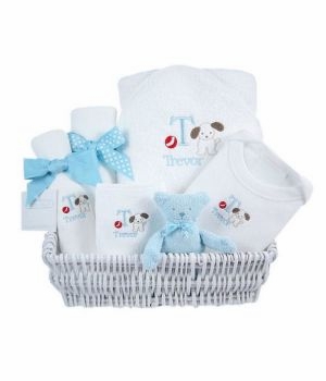 luxury baby gift basket - puppy