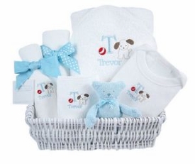 luxury baby gift basket - puppy
