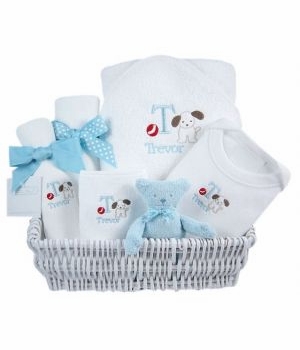 luxury layette gift basket