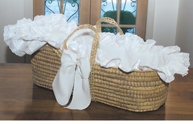 luxury palm moses basket by blauen <br> Please contact us for pricing