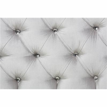 Majestic Silver Upholstered Bordeaux Crib