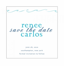Making Waves Rehearsal Dinner Invitation