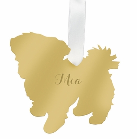 Maltese Christmas Ornament - Gold