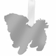 Maltese Christmas Ornament - Silver