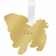 Maltese Christmas Ornament - Silver