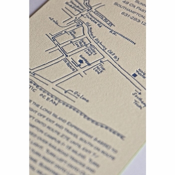 Map of the Wedding Card
