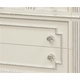 marcheline chest - white with silver gilding