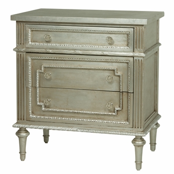 Marcheline Night Table Metallic Silver