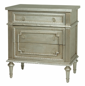 Marcheline Night Table Metallic Silver