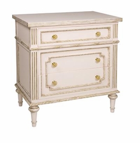 Marcheline Night Table - Versailles with Gold