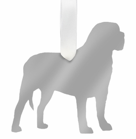 Mastiff Christmas Ornament - Silver