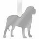 Mastiff Christmas Ornament - Silver