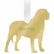 Mastiff Christmas Ornament - Silver