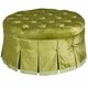 Mayfair Round Ottoman Majestic Lime Green