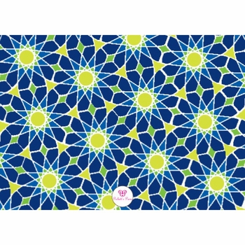 Merry Moroccan Blue Holiday Cards