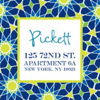 Merry Moroccan Blue Holiday Cards