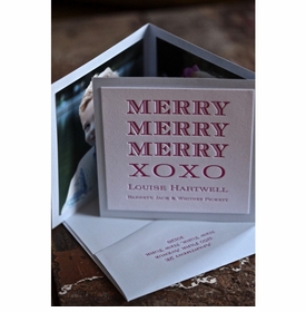 Merry Tri-Fold Holiday Card