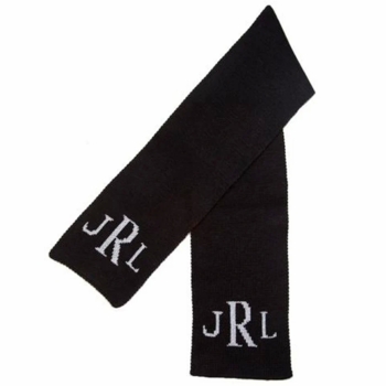 metallic classic monogram scarf