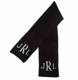 metallic classic monogram scarf