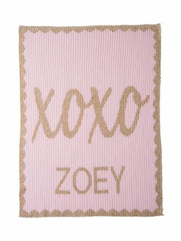 Metallic Hugs & Kisses Blanket