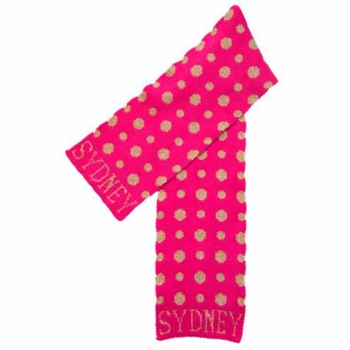 metallic polka dot scarf