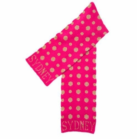 metallic polka dot scarf