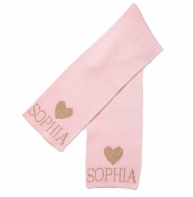 metallic single heart scarf