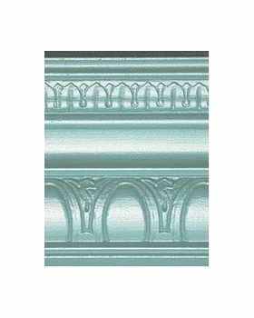 metallic teal wood finish