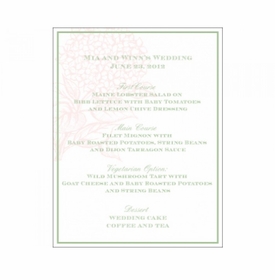 Mia & Winn Menu Card