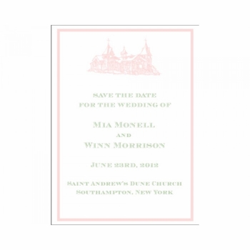 mia & winn save the date card
