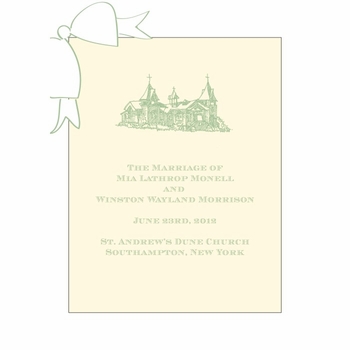 Mia & Winn Wedding Program Cover Cards